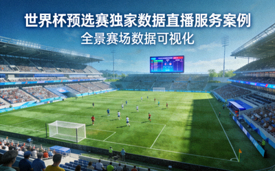世界杯预选赛独家数据直播服务案例封面 - 足球赛场全景
